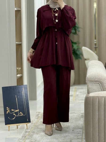 طقم ساده ازرار ذهبي