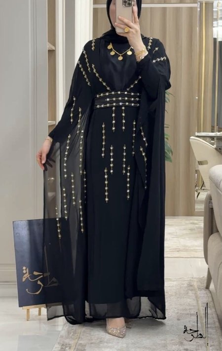 قفطان شيفون (بدون الحزام الذهبي)