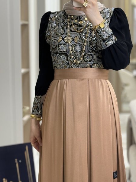 فستان ساتان ارمني