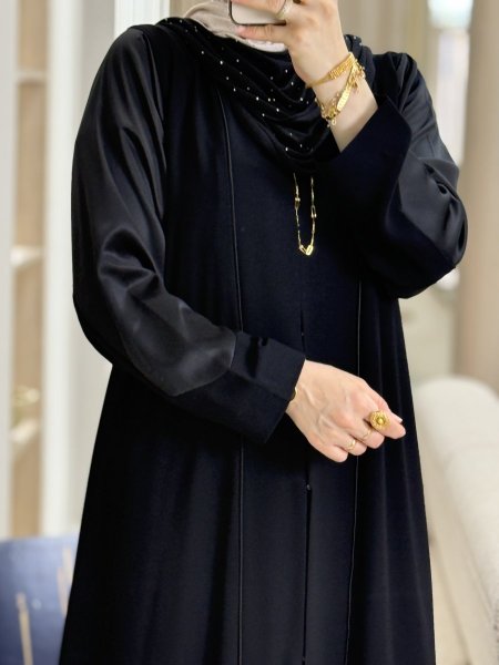 عبايه مع ساتان 9272