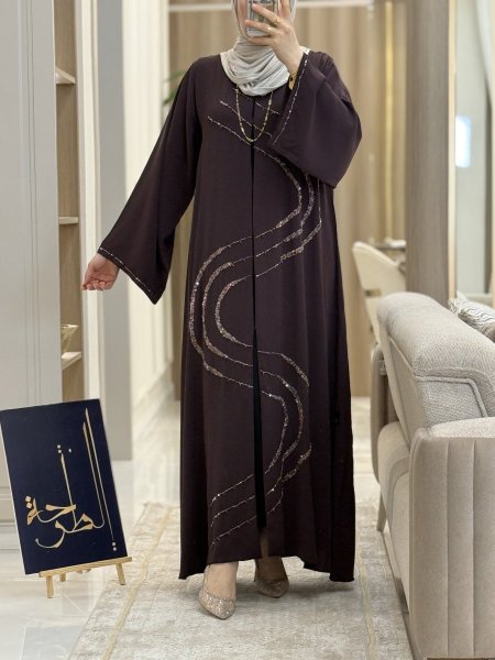 عبايه شك بالميل من الامام 9298