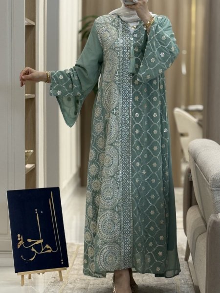 دراعه شيفون مبطن 9311