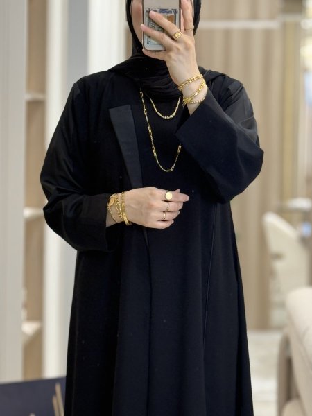 عبايه ناعمه جدا مع ساتان 9340