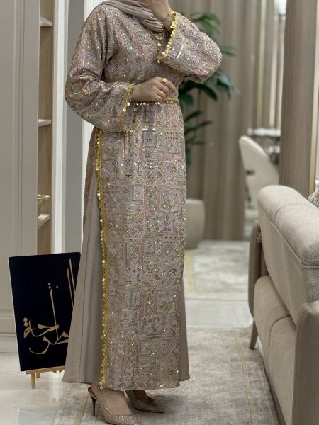 قفطان كامل قماش الطرحه 9494